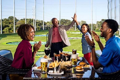 Restaurant, Topgolf-style hitting bays reopen, Arts & Entertainment