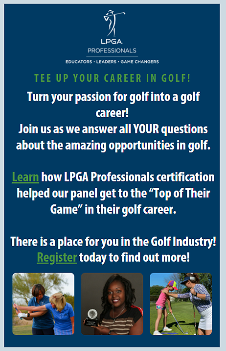 LPGA Professionals First Ever Career Fair Monday Aug. 16 6PM ET