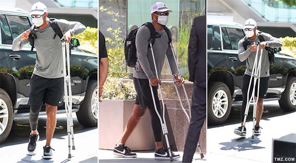 Tiger Woods spotted in LA walking on crutches – African American Golfer ...