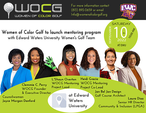 Edward Waters University Womens Golf Team, Women of Color Golf and Girls on the Green Tee set to launch community-based outreach mentoring program